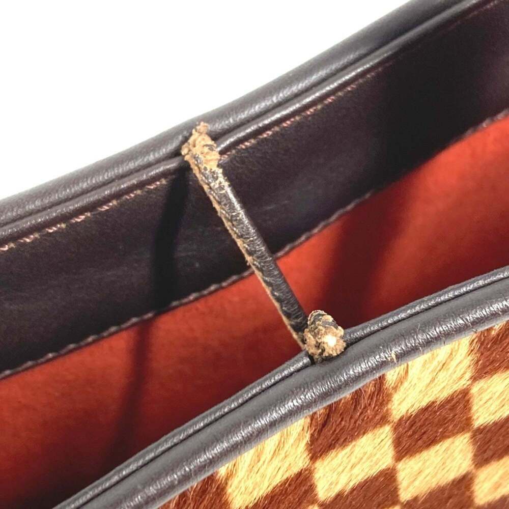 LOUIS VUITTON Brown Damier Leather Tote Bag - Picture 9 of 16